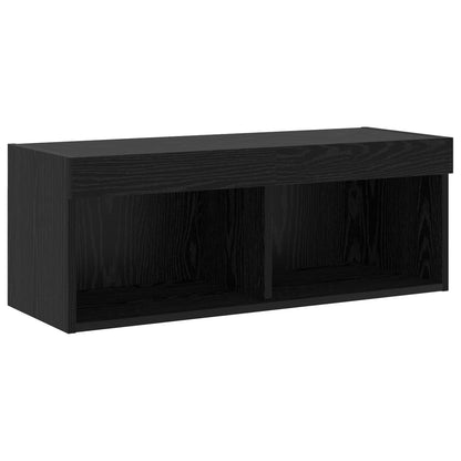 vidaXL TV-Schrankset 6 pcs Schwarz Eichen-Optik Holzwerkstoff