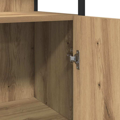 vidaXL Badezimmer Waschbeckenmöbel mit Regal 3 pcs Braun Holzwerkstoff