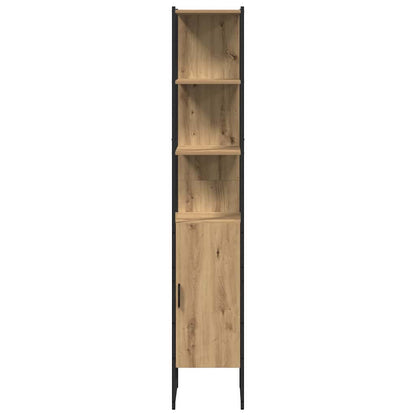 vidaXL Badezimmermöbel-Set mit Regal 3 pcs Artisan-Eiche Holzwerkstoff