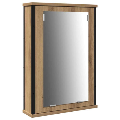 vidaXL Badezimmermöbel-Set mit Regal 3 pcs Artisan-Eiche Holzwerkstoff