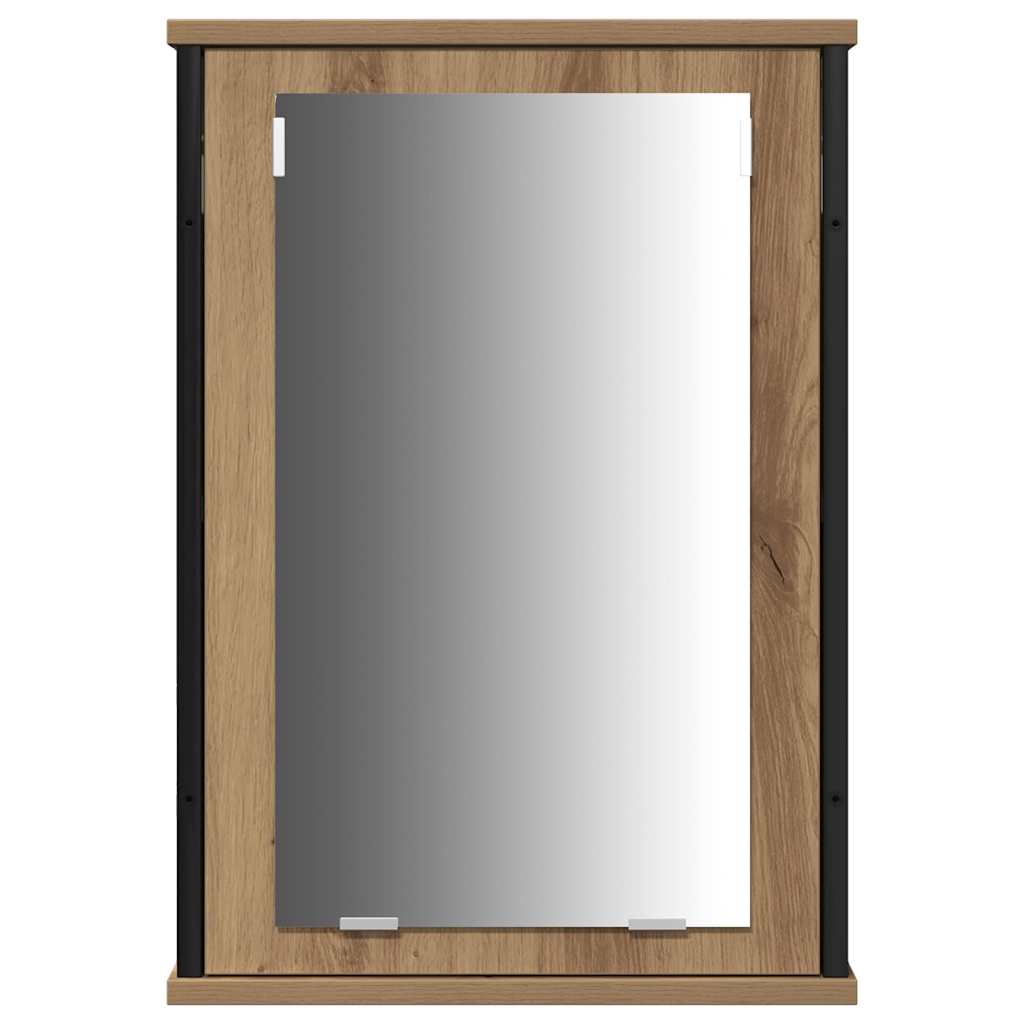 vidaXL Badezimmermöbel-Set mit Regal 3 pcs Artisan-Eiche Holzwerkstoff