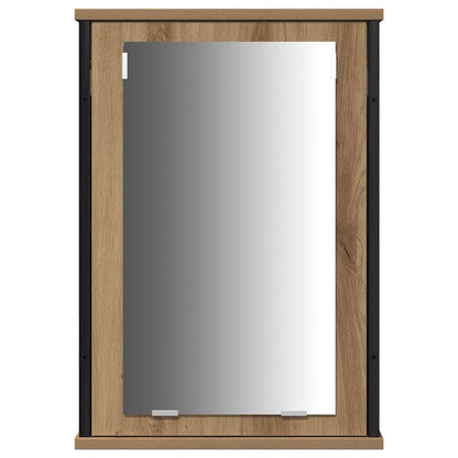 vidaXL Badezimmermöbel-Set mit Regal 3 pcs Artisan-Eiche Holzwerkstoff