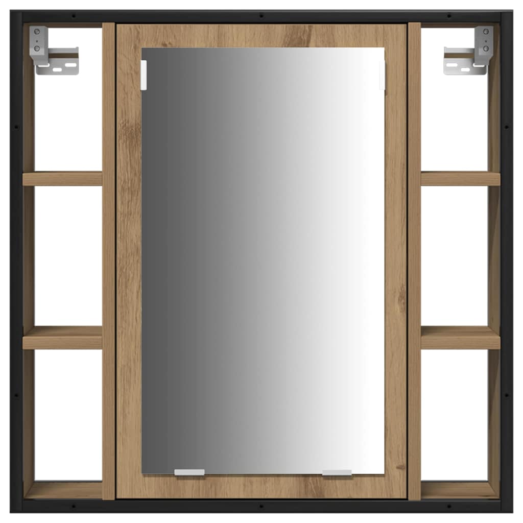 vidaXL Badezimmer Waschbeckenmöbel mit Regal 3 pcs Braun Holzwerkstoff