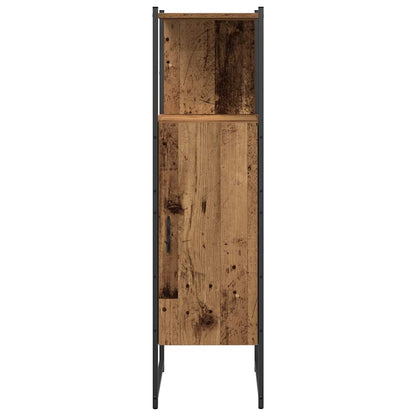 vidaXL Badezimmermöbel-Set mit Regal mit Tür 4 pcs Braun Holzwerkstoff