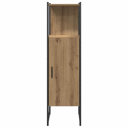 vidaXL Badezimmermöbel-Set mit Regal mit Tür 4 pcs Braun Holzwerkstoff
