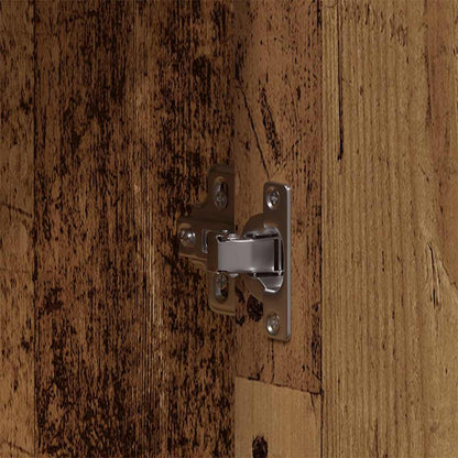 Badezimmermöbel-Set mit Regal mit Tür 4 pcs Braun Holzwerkstoff