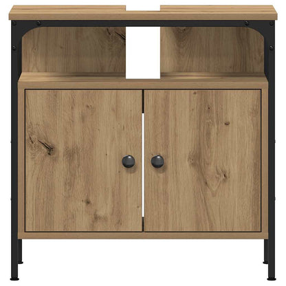 vidaXL Badezimmermöbel-Set mit Regal 4 pcs Artisan-Eiche Holzwerkstoff