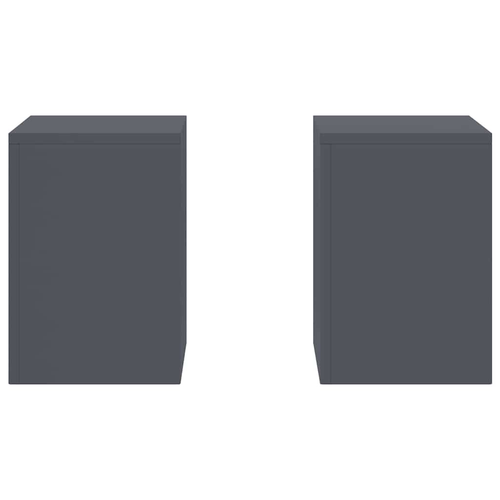 Pflanzenständer 2 pcs Anthrazit 24 x 24 x 35 cm Stahl