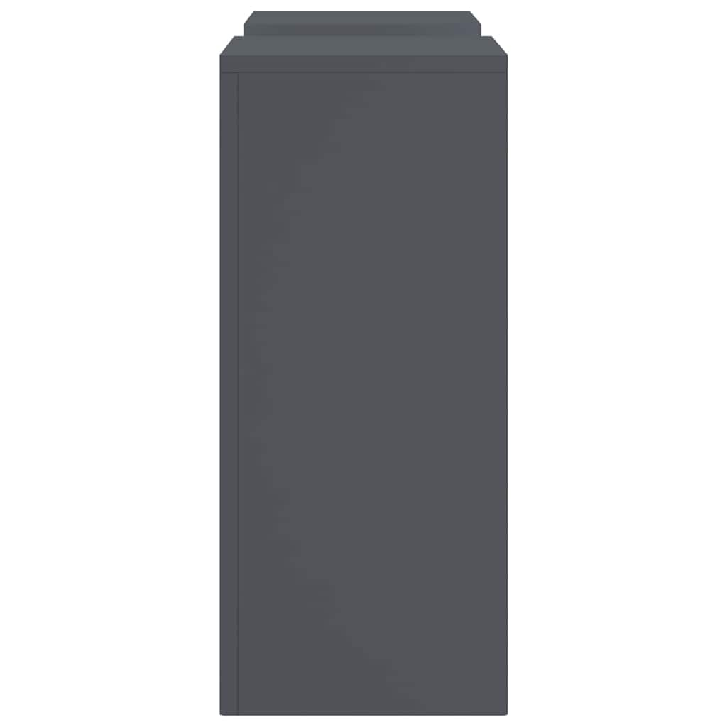 Pflanzenständer 2 pcs Anthrazit 24 x 24 x 55 cm Stahl