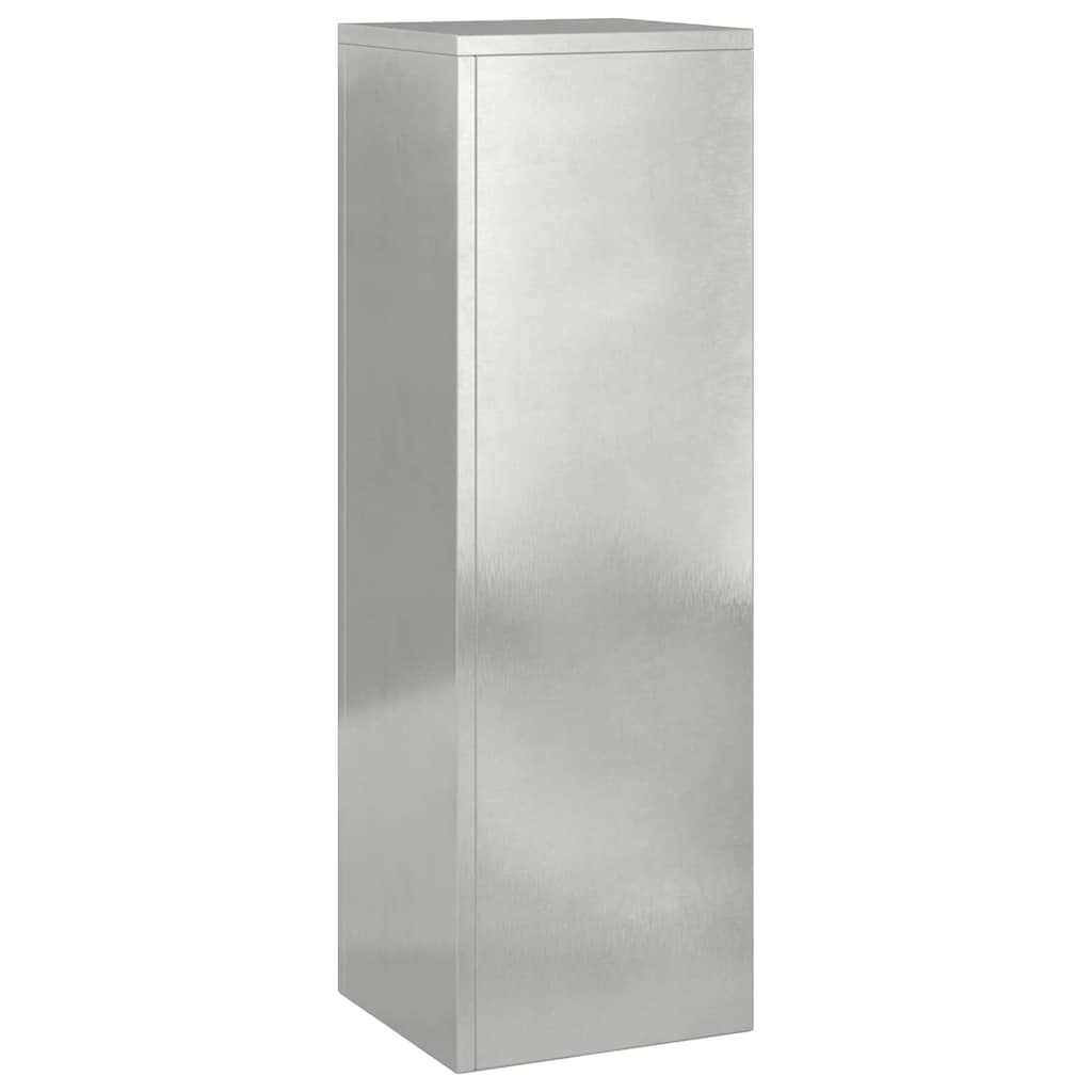 vidaXL Pflanzenständer 2 pcs Silber 24 x 24 x 75 cm Edelstahl