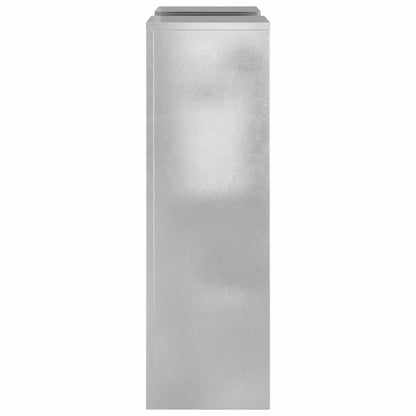 vidaXL Pflanzenständer 2 pcs Silber 24 x 24 x 75 cm Edelstahl