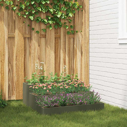 vidaXL Garten-Pflanzgefäß Olive Grün 90 x 90 x 35 cm