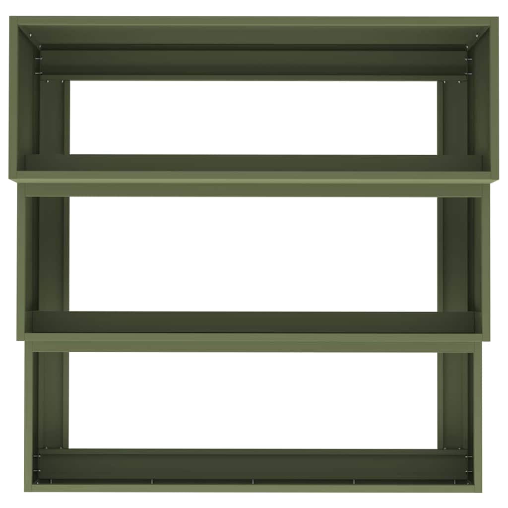 vidaXL Garten-Pflanzgefäß Olive Grün 90 x 90 x 35 cm