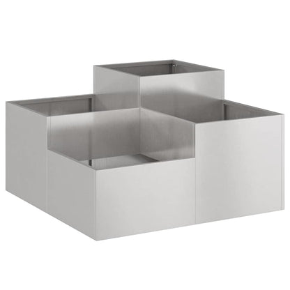 vidaXL Gartenblumentopf Rostig 80 x 80 x 48 cm Wetterfeststahl