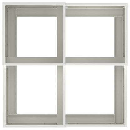 Gartenblumentopf Weiß 100 x 100 x 48 cm Stahl