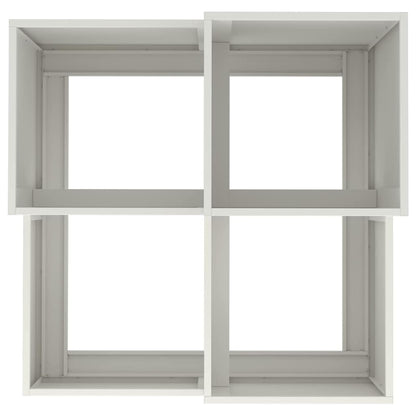 vidaXL Gartenblumentopf Weiß 100 x 100 x 60 cm Stahl