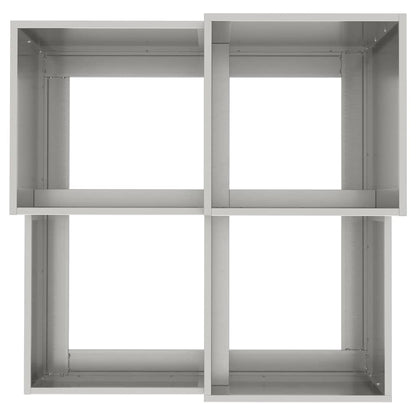 Gartenblumentopf Silber 100 x 100 x 60 cm Edelstahl