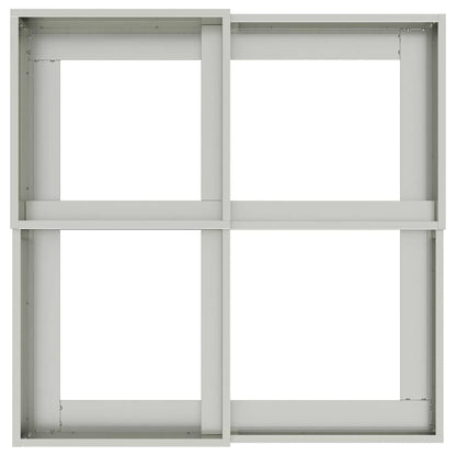 vidaXL Gartenblumentopf Silber 100 x 100 x 60 cm Verzinkter Stahl