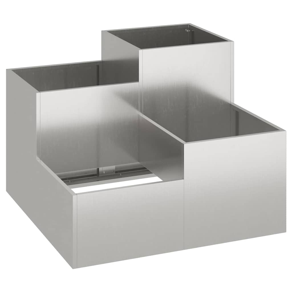 vidaXL Gartenblumentopf Rostig 100 x 100 x 60 cm Wetterfeststahl