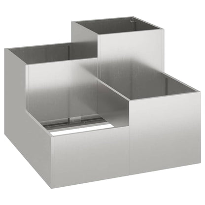vidaXL Gartenblumentopf Rostig 100 x 100 x 60 cm Wetterfeststahl