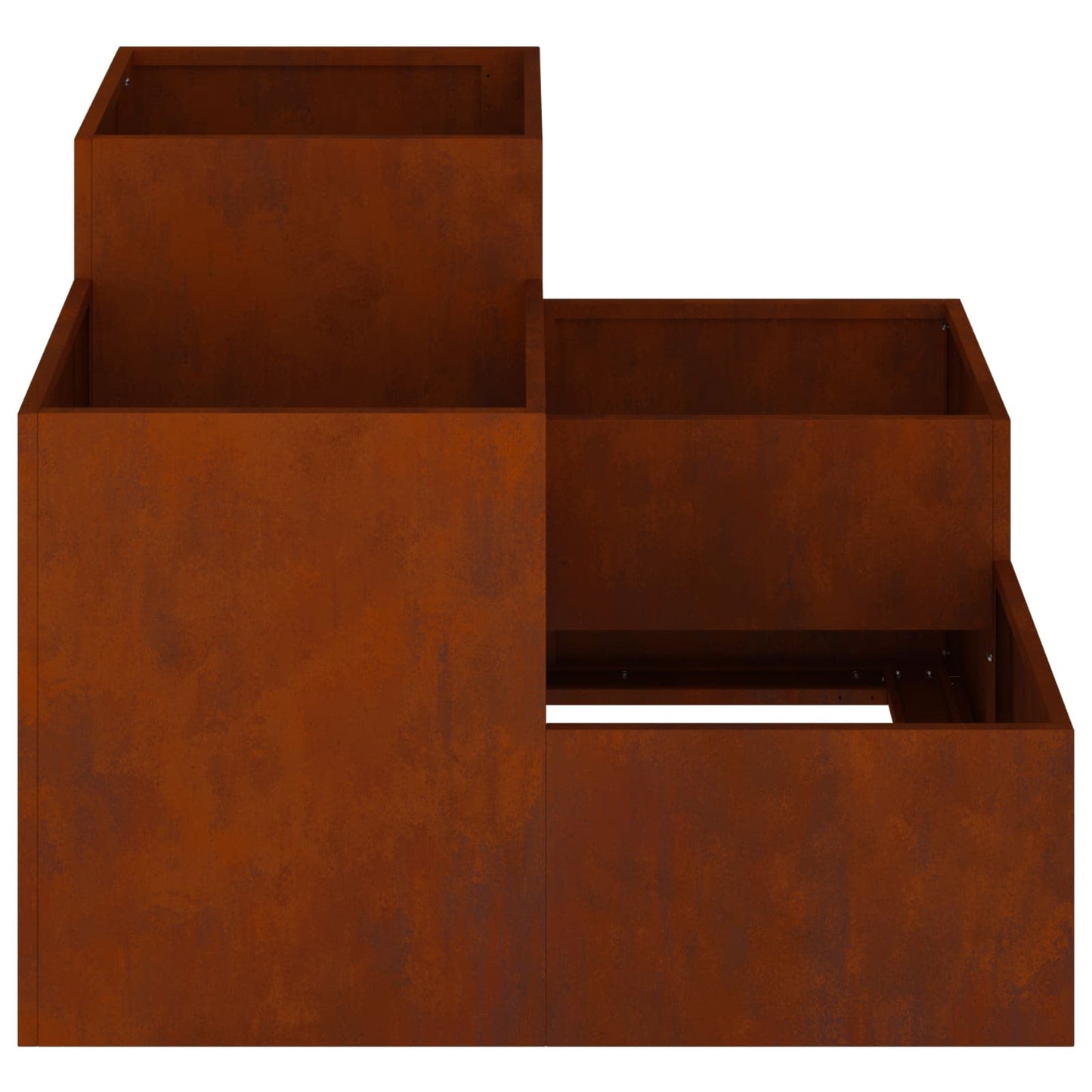 vidaXL Gartenblumentopf Rostig 100 x 100 x 60 cm Wetterfeststahl