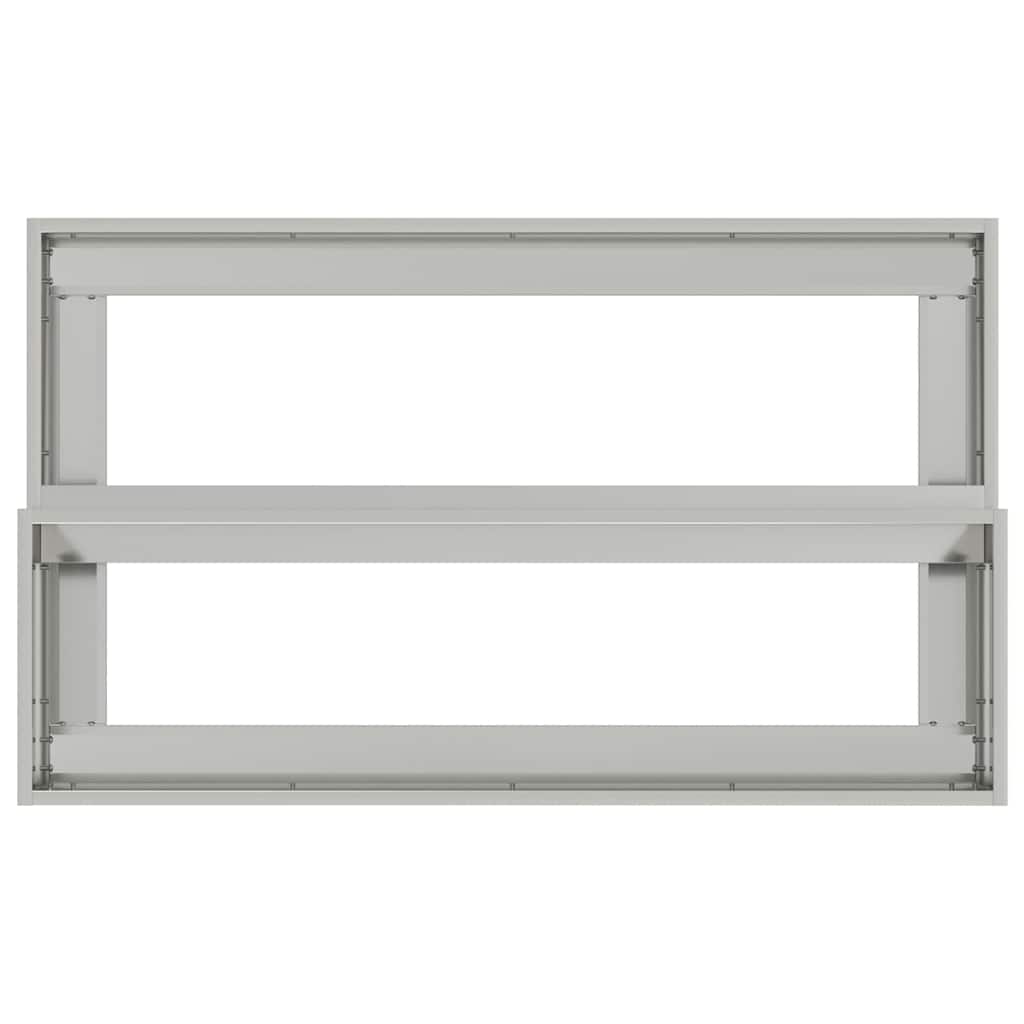 vidaXL Garten-Pflanzgefäß Silber 100 x 60 x 45 cm Verzinkter Stahl