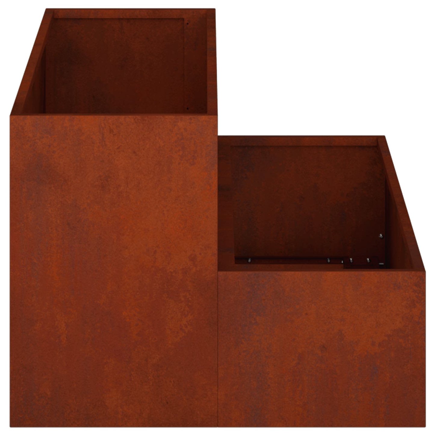 vidaXL Garten-Pflanzgefäß Rostig 100 x 60 x 45 cm Wetterfeststahl