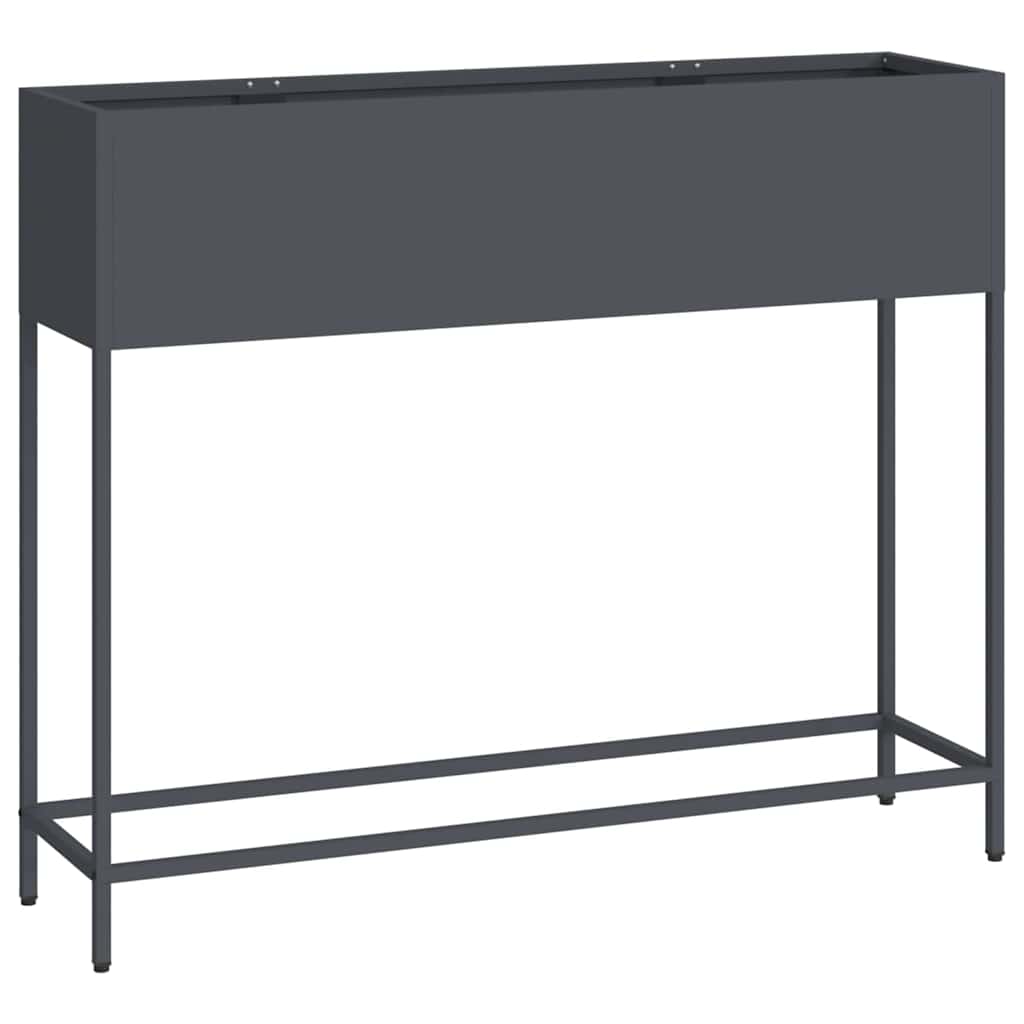 vidaXL Hochbeet Gartenpflanzer Anthrazit 100 x 26 x 82 cm Stahl