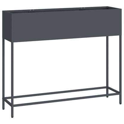 vidaXL Hochbeet Gartenpflanzer Anthrazit 100 x 26 x 82 cm Stahl