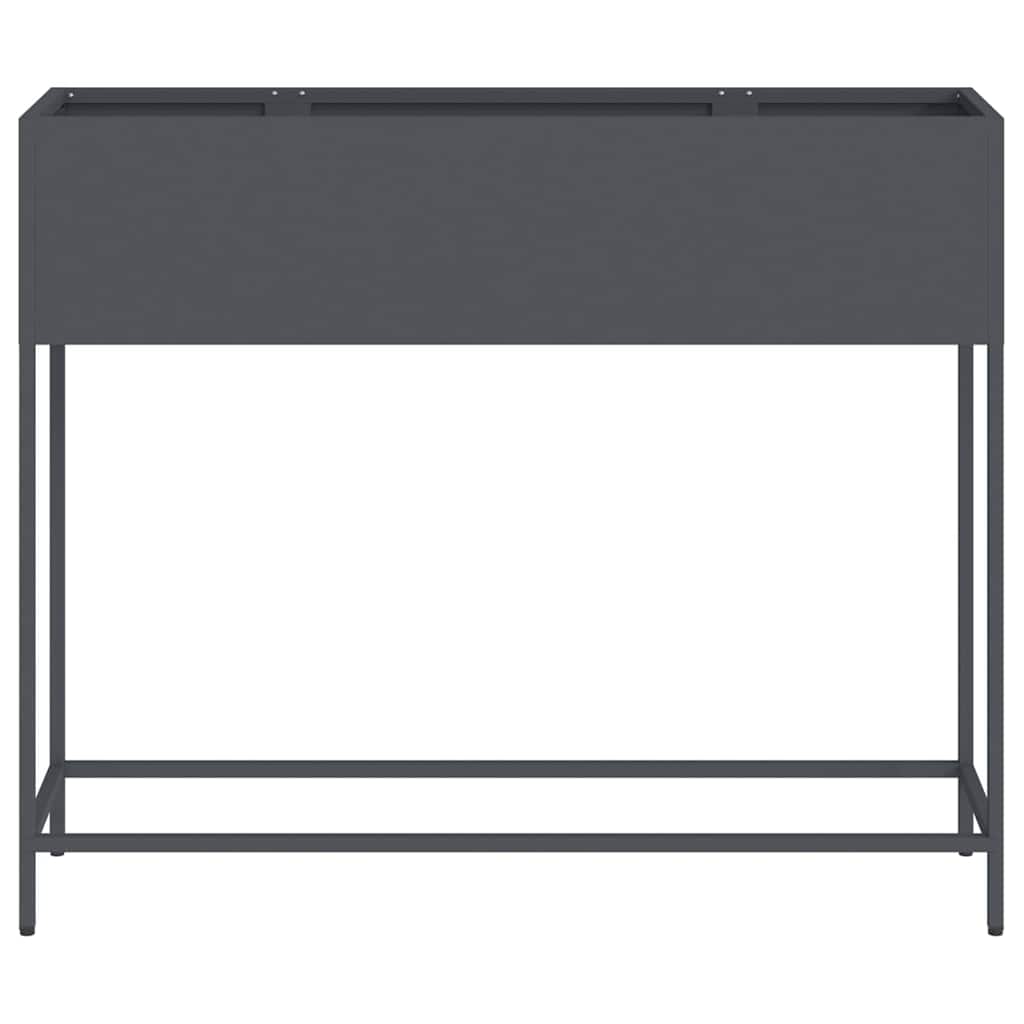 vidaXL Hochbeet Gartenpflanzer Anthrazit 100 x 26 x 82 cm Stahl