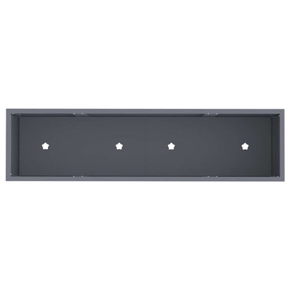 vidaXL Hochbeet Gartenpflanzer Anthrazit 100 x 26 x 82 cm Stahl