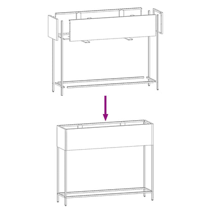 vidaXL Hochbeet Gartenpflanzer Olivgrün 100 x 26 x 82 cm Stahl