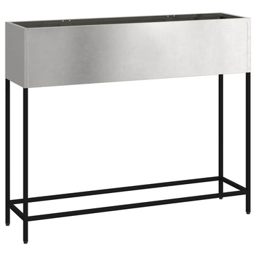 vidaXL Hochbeet Gartenpflanzer Silber 100 x 26 x 82 cm Edelstahl