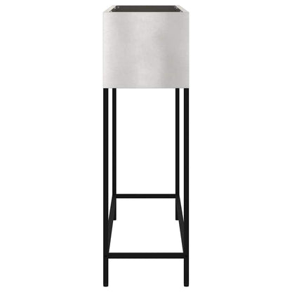 vidaXL Hochbeet Gartenpflanzer Silber 100 x 26 x 82 cm Edelstahl