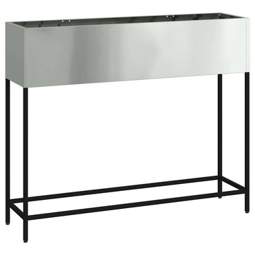 vidaXL Hochbeet Gartenpflanzer Silber 100 x 26 x 82 cm