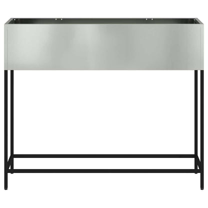 vidaXL Hochbeet Gartenpflanzer Silber 100 x 26 x 82 cm
