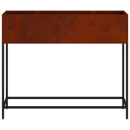 vidaXL Hochbeet Gartenpflanzer Rostig 100 x 26 x 82 cm Wetterfeststahl