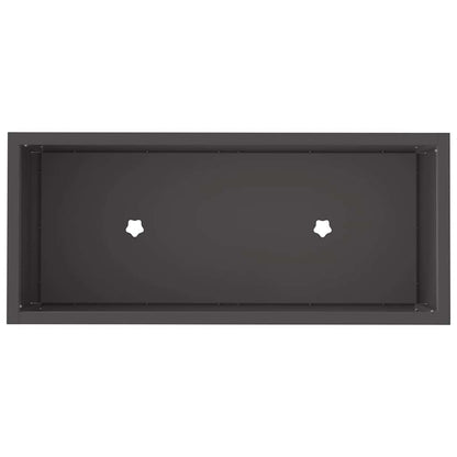vidaXL Hochbeet Gartenpflanzer Schwarz 60 x 26 x 45 cm Stahl