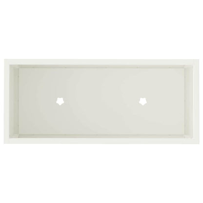 vidaXL Hochbeet Gartenpflanzer Weiß 60 x 26 x 45 cm Stahl