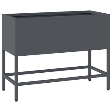 vidaXL Hochbeet Gartenpflanzer Anthrazit 60 x 26 x 45 cm Stahl