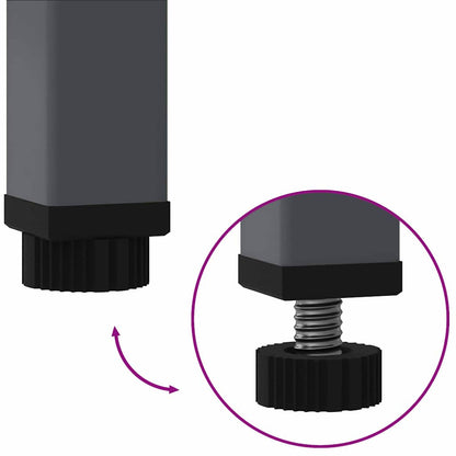 Hochbeet Gartenpflanzer Anthrazit 60 x 26 x 45 cm Stahl