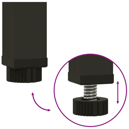 Hochbeet Gartenpflanzer Silber 60 x 26 x 45 cm Edelstahl