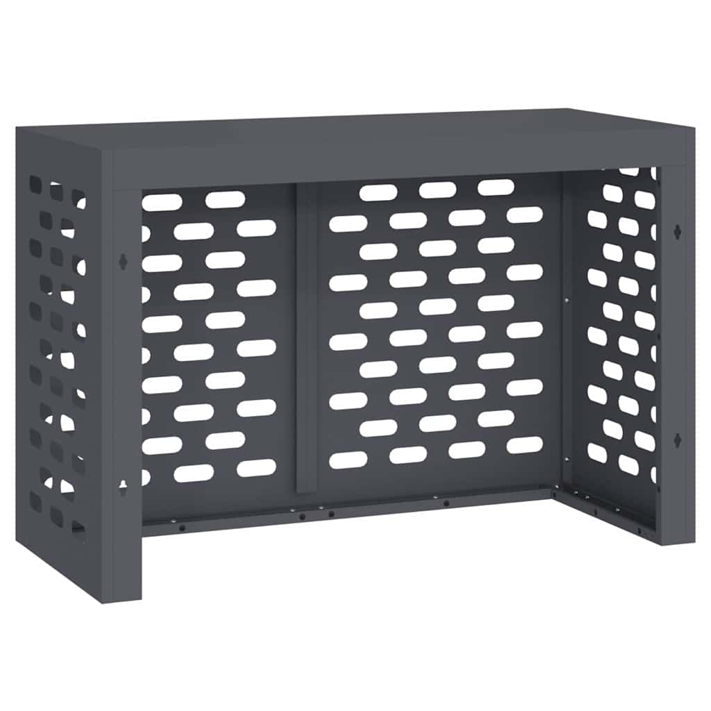 Klimaanlagenabdeckung Anthrazit 90 x 40 x 60 cm Stahl