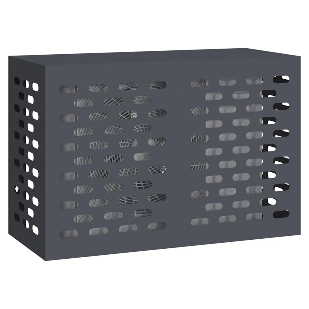Klimaanlagenabdeckung Anthrazit 90 x 40 x 60 cm Stahl