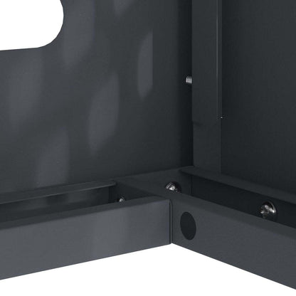 Klimaanlagenabdeckung Anthrazit 100 x 50 x 70 cm Stahl