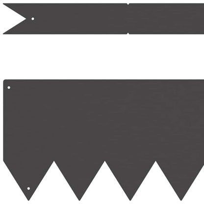 Raseneinfassung 50 pcs Schwarz 100 x 0,05 x 20 cm