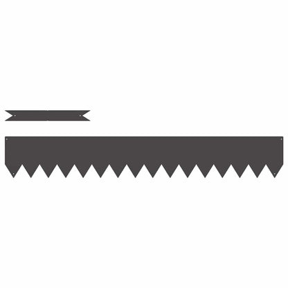 Raseneinfassung 50 pcs Schwarz 100 x 0,05 x 20 cm