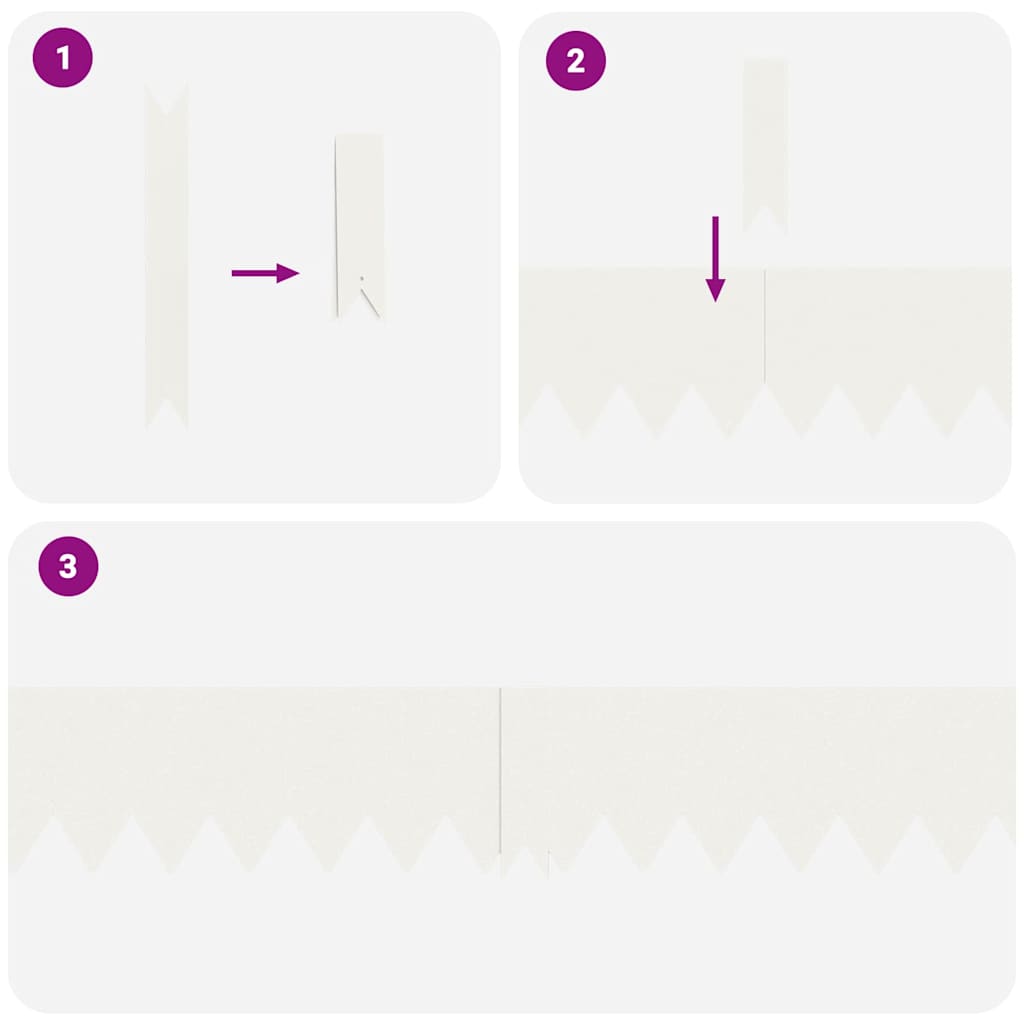 Raseneinfassung 50 pcs Weiß 100 x 0,05 x 20 cm