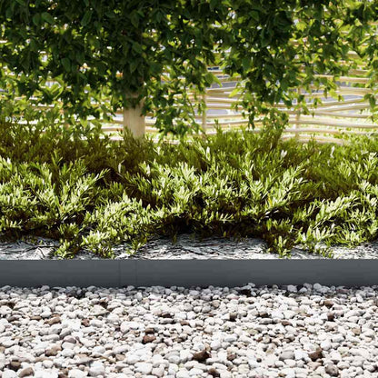 Raseneinfassung 10 pcs Anthrazit 100 x 0,05 x 20 cm