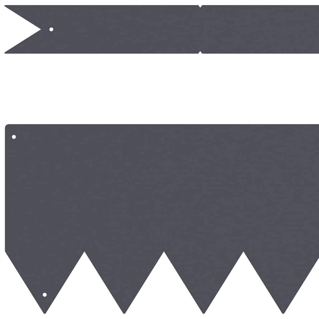 Raseneinfassung 20 pcs Anthrazit 100 x 0,05 x 20 cm